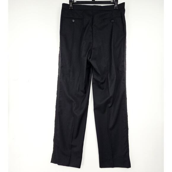 Lauren Ralph Lauren Black Wool Tuxedo Suit 40L Jacket 34x34 pant satin lapel - Picture 11 of 16